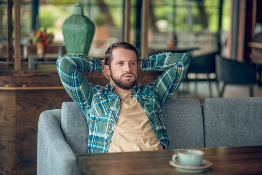 Dissatisfied man tired of long waiting